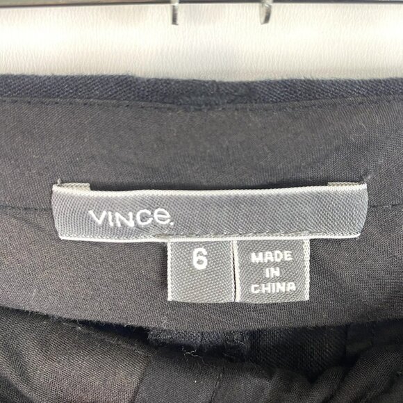 Vince Pants Womens Size 6 Black 100% Linen Jogger Trouser - Picture 2 of 5